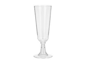 Kieliszki Plastikowe do Szampana Przezroczyste 150 ml 8 szt