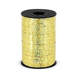 Wstążka plastikowa, Złota Holograficzna, 5mm/225m