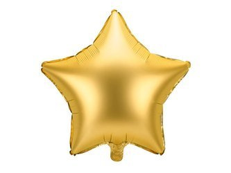 Balon foliowy Gwiazda, złota  48cm