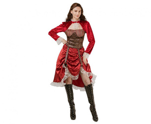 Elegancka Sukienka Steampunk dla Dorosłych - Rozmiar M