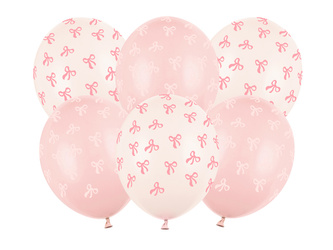 Balony Strong Kokardki Mix Pastel 30 cm 6 szt