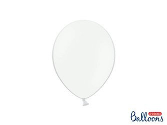 Balony lateksowe Strong, Białe, Pastel Pure White, 23cm, 100 szt.