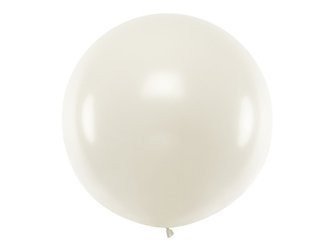 Balon Gigant 1m, okrągły, Metallic perłowy