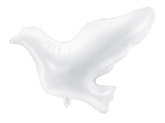 Balon foliowy Biały Gołąb, 77x66cm