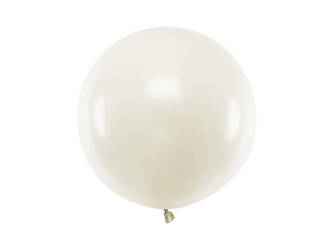 Balon lateksowy Gigant, Kremowy, Pastel Light Cream, 60cm, 1szt