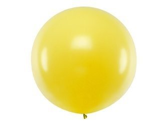 Balon lateksowy Gigant, Żółty, Pastel Yellow, 1m, 1 szt.