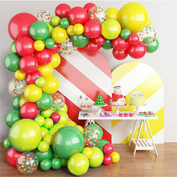 Girlanda balonowa, kolorowa, 69 balonów