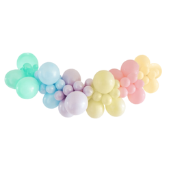 Girlanda balonowa macaron, zestaw pastelowy tęczowy, 78 balonów