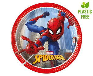 Talerzyki Spiderman - Crime Fighter 20 cm, 8 szt.