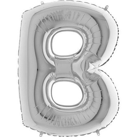 Balon Foliowy Litera 40' B srebrna