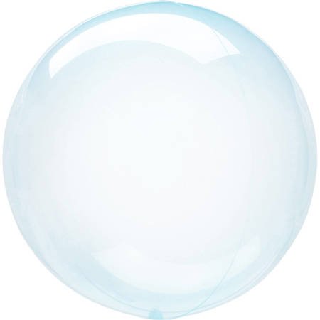 Balon Przezroczysty Kula, Clearz Petite, Blue niebieski 25cm