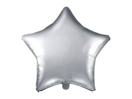 Balon foliowy Gwiazdka, 48cm, srebrna gwiazda