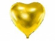 Balon foliowy Serce XXL, 61cm, złote