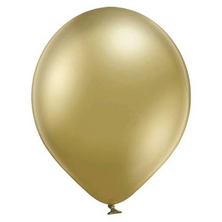 Balony lateksowe B105 Glossy Gold złote 30cm, 50 sztuk