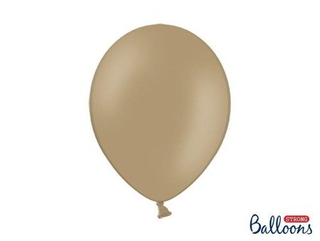 Balony lateksowe Strong, Pastel Cappuccino, 30cm, 10 szt.