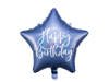 Balon foliowy Happy Birthday ! Granatowa gwiazda 40 cm