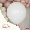 Balony lateksowe Retro White, 45 cm, 25 szt.