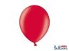 Balony lateksowe Strong, Czerwone, Metallic Poppy Red, 30cm, 50 szt.